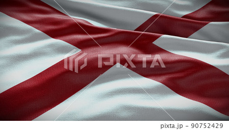 Alabama state flag background illustration, USA symbol backdrop 90752429