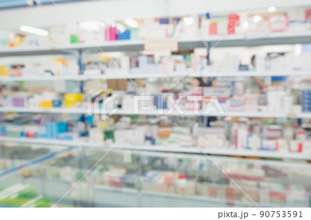 pharmacy drugstore shop interior blur background pharmacy drugstore shop interior blur background 90753591