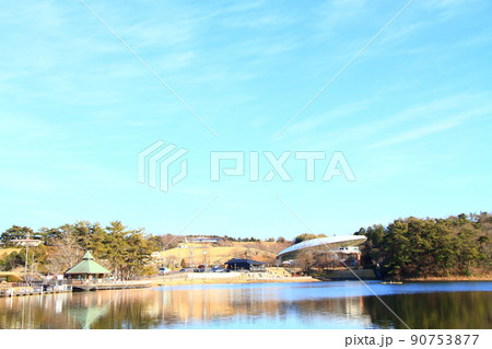 豊田市、鞍ヶ池公園の風景 90753877