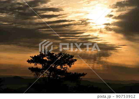 八上城からの朝日 八上城からの朝日 90753912