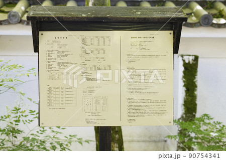 修禅寺 水屋の温泉分析書 修禅寺 水屋の温泉分析書 90754341