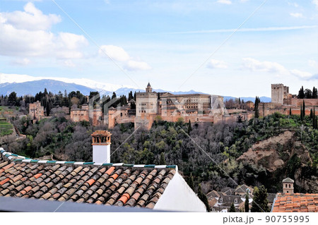 アルハンブラ宮殿 遠景 アルハンブラ宮殿 遠景 90755995