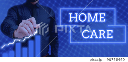 Conceptual display Home Care. Word for Place where showing can get the best service of comfort rendered Lady in suit holding pen symbolizing successful teamwork accomplishments. Conceptual display Home Care. Word for Place where showing can get the best service of comfort rendered Lady in suit holding pen symbolizing successful teamwork accomplishments. 90756460