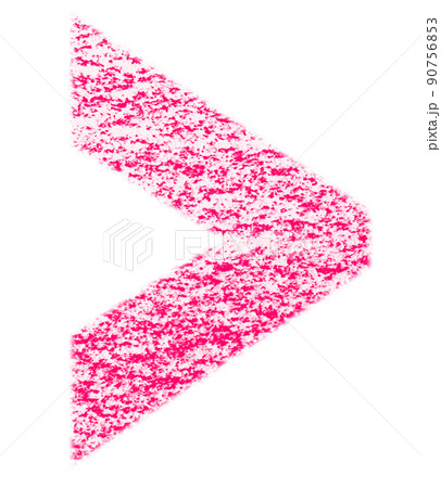 クレヨンで描かれた記号 大なり > 赤色 背景白 高解像度 パス付 他色有り クレヨンで描かれた記号 大なり > 赤色 背景白 高解像度 パス付 他色有り 90756853