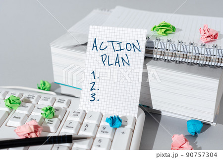 Sign displaying Action Plan. Conceptual photo list of things or schedule to be made thia current year -47490 Sign displaying Action Plan. Conceptual photo list of things or schedule to be made thia current year -47490 90757304