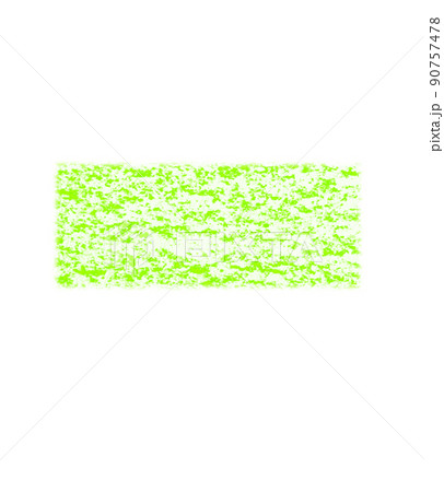 クレヨンで描かれた記号 マイナス - 黄緑色 背景白 高解像度 パス付 他色有り 90757478