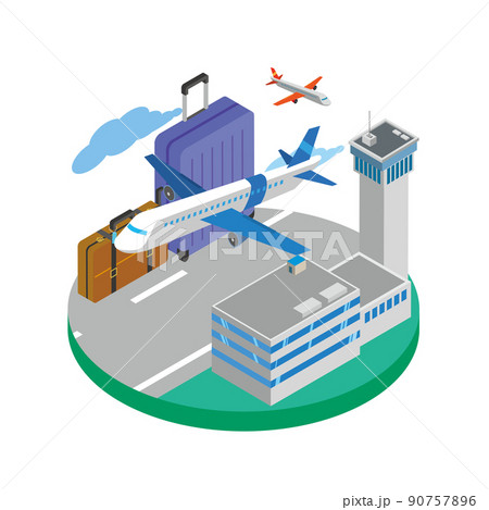 航空産業のイメージイラスト 90757896