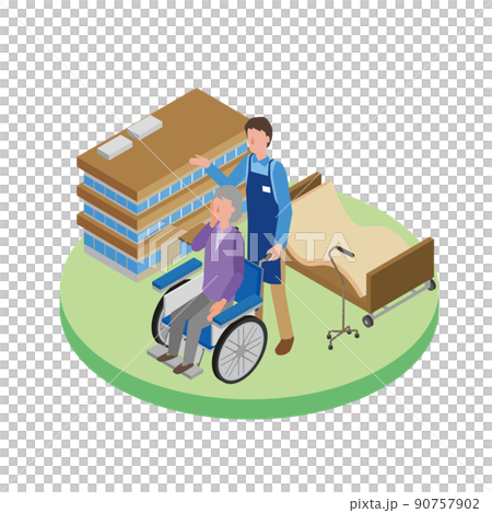 介護福祉サービスのイメージイラスト 90757902