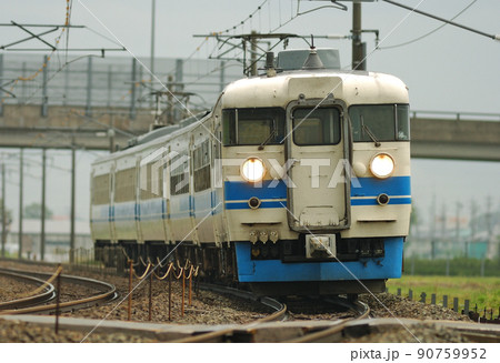 北陸本線　加賀笠間ー美川　JR西日本　475系　A25+A01編成（金沢） 90759952