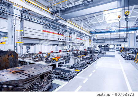 stamping lines in a car factory 90763872