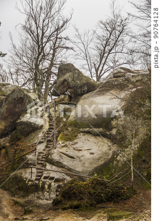 the rocks of Dovbush in Ukrainian Carpathian the rocks of Dovbush in Ukrainian Carpathian 90764128