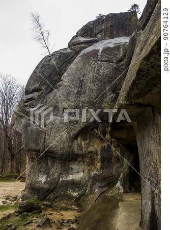 the rocks of Dovbush in Ukrainian Carpathian the rocks of Dovbush in Ukrainian Carpathian 90764129