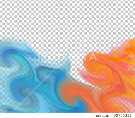 水和火焰的形象 90765331