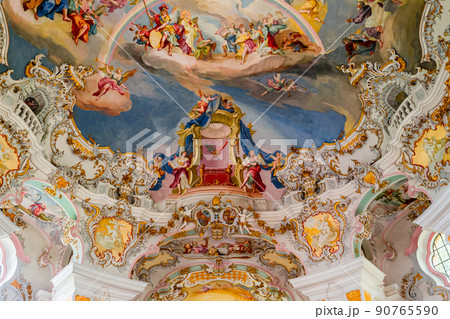 Wies church, Steingaden, bavaria, germany Wies church, Steingaden, bavaria, germany 90765590