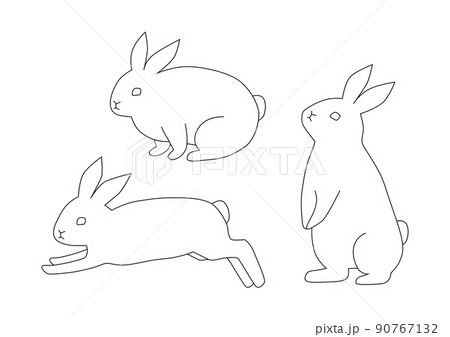 うさぎ イラスト アウトライン うさぎ イラスト アウトライン 90767132