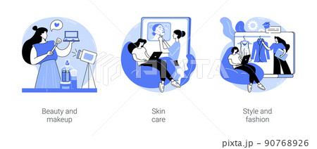Beauty workshops isolated cartoon vector illustrations se 90768926