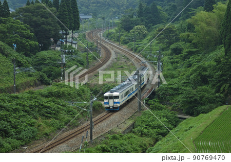 北陸本線 石動ー倶利伽羅 JR西日本 413系 B編成(金沢) 北陸本線 石動ー倶利伽羅 JR西日本 413系 B編成(金沢) 90769470