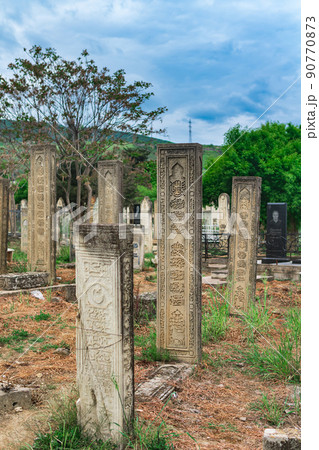 ancient Muslim cemetery in Derbent, Dagestan ancient Muslim cemetery in Derbent, Dagestan 90770873