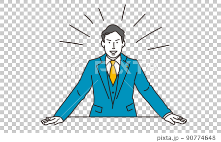 Male lawyer making a statement 90774648