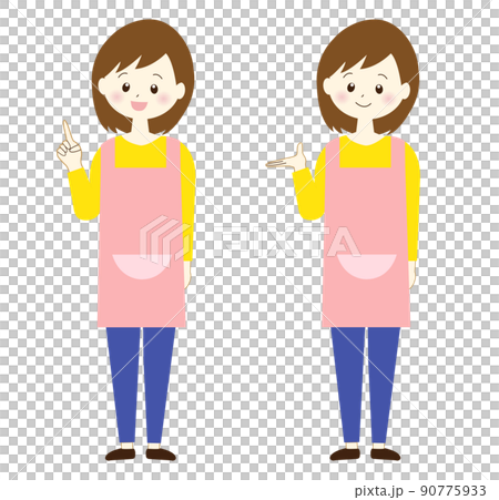 保育士のイラスト素材（全身） 90775933