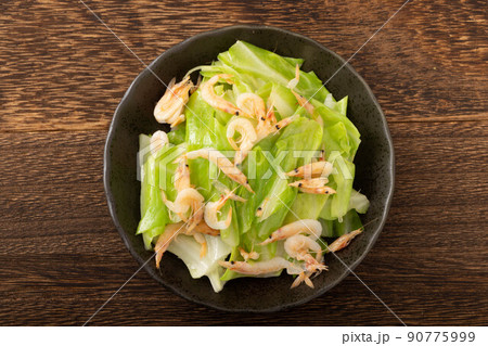 桜えびと春キャベツの炒め物 桜えびと春キャベツの炒め物 90775999
