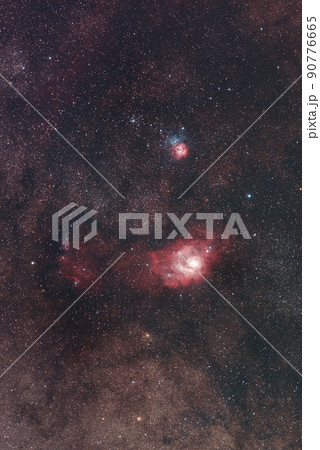 夏の星雲　M8とM20 90776665