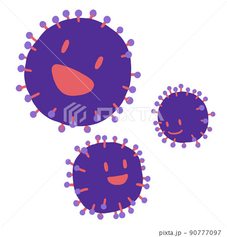 ウイルス、菌のイラスト 90777097