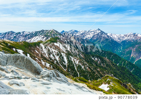 初夏の燕岳登山(燕山荘~燕岳の稜線から常念岳・大天井岳・槍ヶ岳を望む) 初夏の燕岳登山(燕山荘~燕岳の稜線から常念岳・大天井岳・槍ヶ岳を望む) 90778039