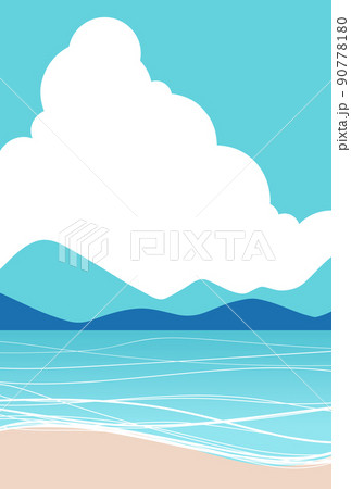 背景イラスト_海の風景 90778180