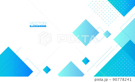 幾何学模様の背景　ブルー　ベクター素材 90778241