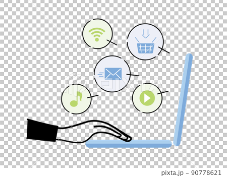 PC operation Internet online shopping PC operation Internet online shopping 90778621