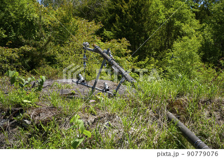 洞爺 西山山麓火口(折れた電柱) 洞爺 西山山麓火口(折れた電柱) 90779076