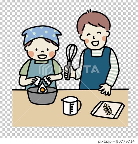 親子　料理 90779714