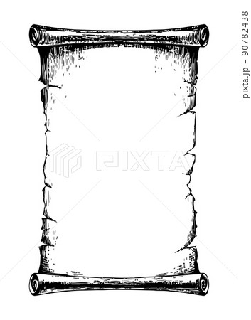 Old paper scroll Royalty Free Vector Image - VectorStock