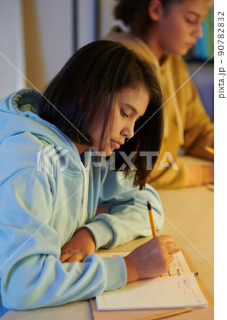 Schoolgirl Doing Homework Schoolgirl Doing Homework 90782832
