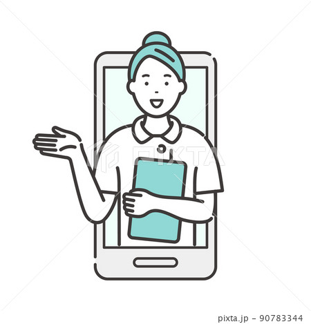 オンライン診療のご紹介　スマホで健康相談 90783344