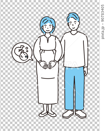 Pregnant woman, whole body, person Pregnant woman, whole body, person 90783405