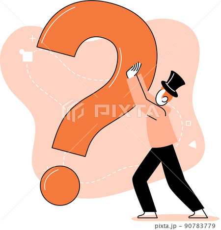 Question mark, obtaining information of interest. FAQ help. Problem and solution concept metaphor. Choice or answer Question mark, obtaining information of interest. FAQ help. Problem and solution concept metaphor. Choice or answer 90783779