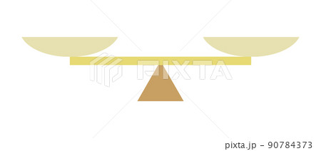 シンプルな上皿天秤のイラスト 90784373