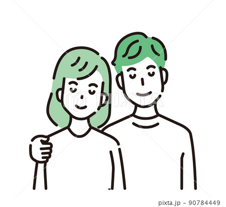 線画人物 90784449