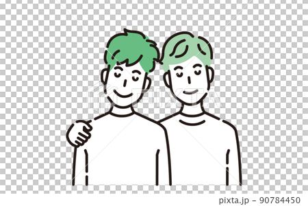 線画人物 90784450