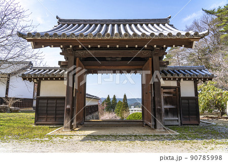 岩村城平重門の景色 岩村城平重門の景色 90785998