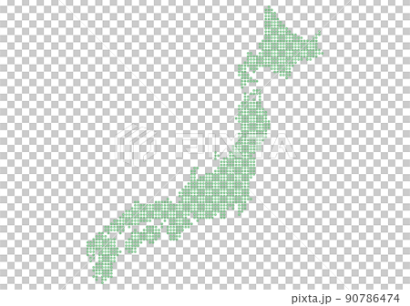 Japanese archipelago drawn with dots Japanese archipelago drawn with dots 90786474