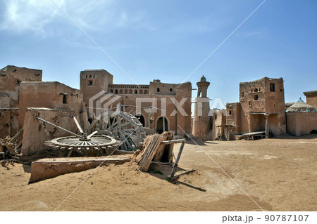Panorama of Sarai-Batu. An ancient city, the capital of the Golden Horde. Astrakhan region. Russia Panorama of Sarai-Batu. An ancient city, the capital of the Golden Horde. Astrakhan region. Russia 90787107