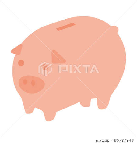 ピンクのブサかわいい貯金箱 ピンクのブサかわいい貯金箱 90787349