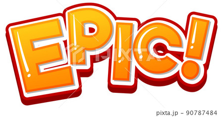 Epic word expression icon 90787484