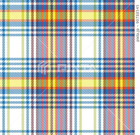 Rainbow Plaid Tartan Checkered Seamless Pattern 90788545