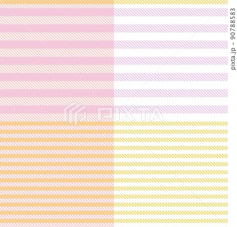 Rainbow Plaid Tartan Checkered Seamless Pattern 90788583