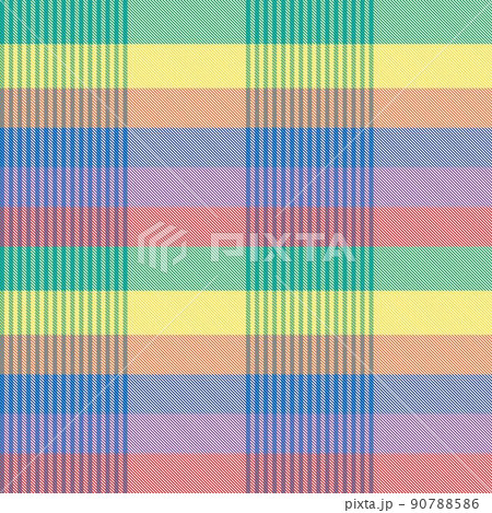 Rainbow Plaid Tartan Checkered Seamless Pattern Rainbow Plaid Tartan Checkered Seamless Pattern 90788586