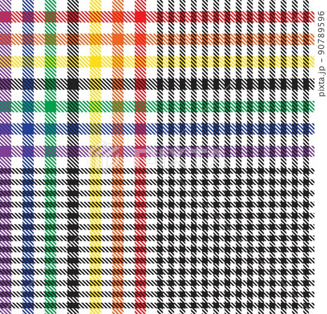 Rainbow Plaid, checkered, tartan seamless pattern suitable for fashion textiles and graphics 90789596